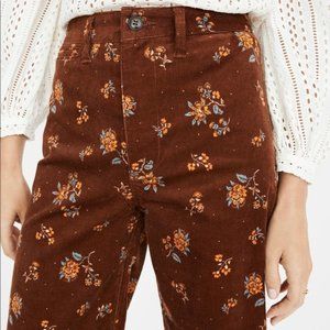 Madewell Slim Emmett Wide-Leg Crop Corduroy Pants